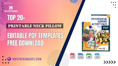 Top 20+ Printable Neck Pillow Editable PDF Templates Free Download