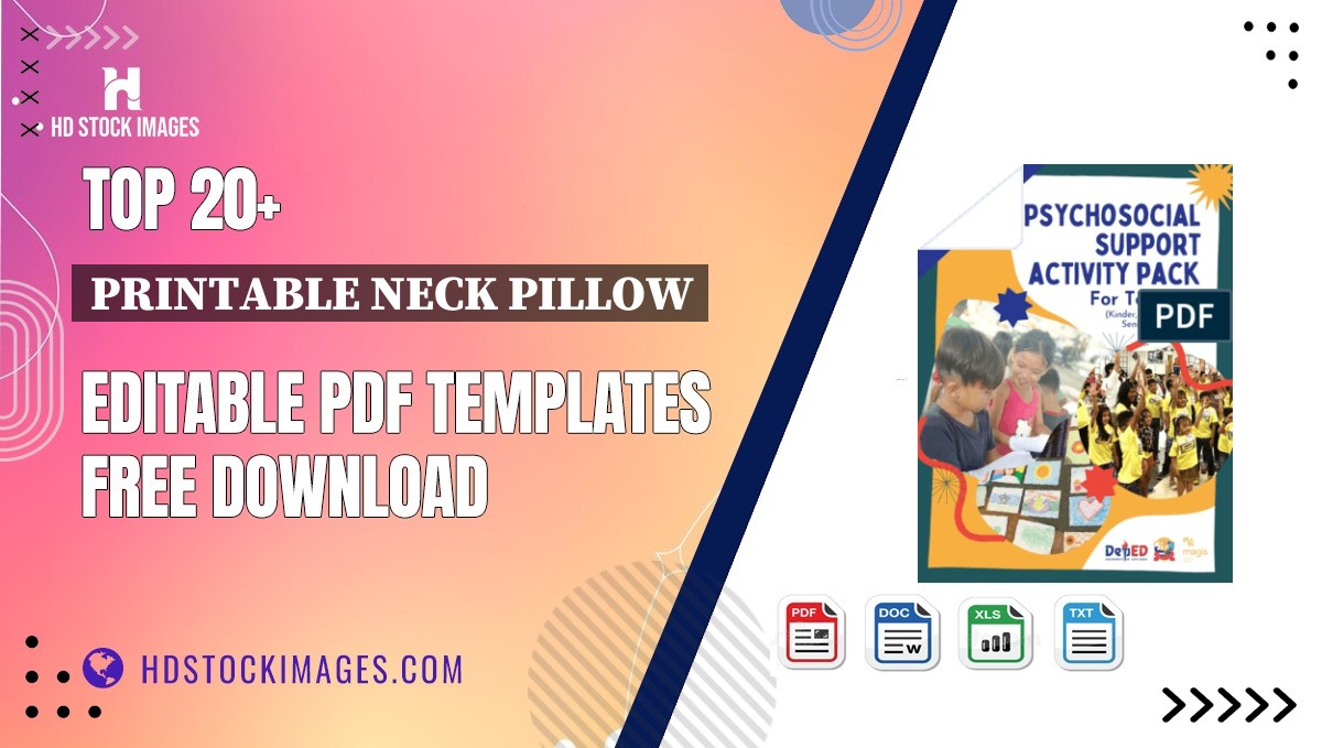 Top 20+ Printable Neck Pillow Editable PDF Templates Free Download