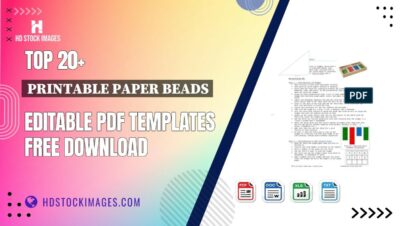 Top 20+ Printable Paper Beads Editable PDF Templates Free Download