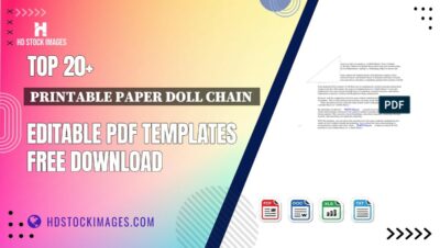 Top 20+ Printable Paper Doll Chain  Editable PDF Templates Free Download