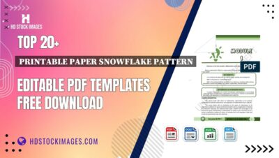 Top 20+ Printable Paper Snowflake Pattern Editable PDF Templates Free Download