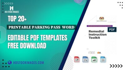 Top 20+ Printable Parking Pass  Word  Editable PDF Templates Free Download