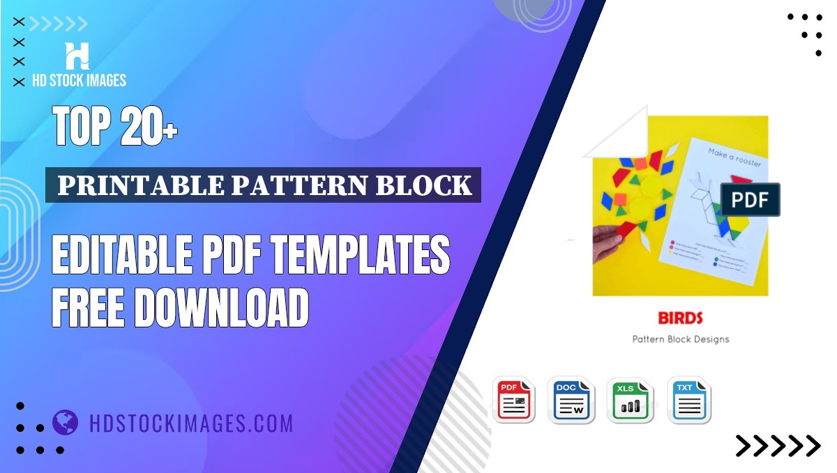 Top 20+ Printable Pattern Block Editable PDF Templates Free Download