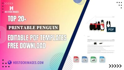 Top 20+ Printable Penguin Editable PDF Templates Free Download