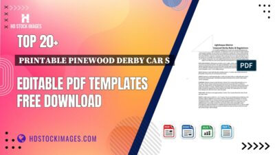 Top 20+ Printable Pinewood Derby Car S  Editable PDF Templates Free Download