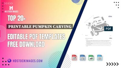 Top 20+ Printable Pumpkin Carving Editable PDF Templates Free Download