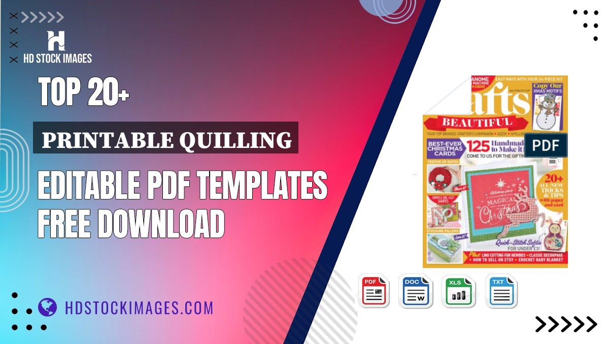 Top 20+ Printable Quilling Editable PDF Templates Free Download