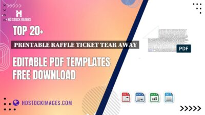 Top 20+ Printable Raffle Ticket Tear Away Editable PDF Templates Free Download