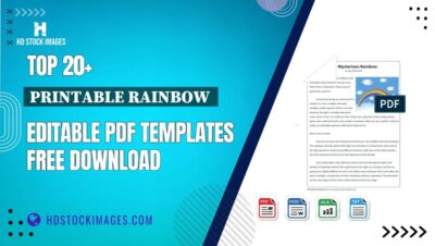 Top 20+ Printable Rainbow  Editable PDF Templates Free Download