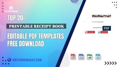 Top 20+  Printable Receipt Book  Editable PDF Templates Free Download