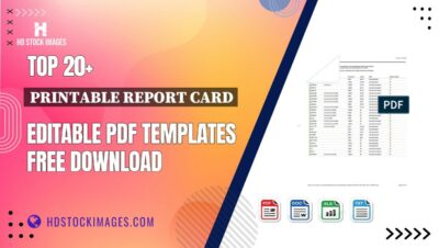 Top 20+ Printable Report Card Editable PDF Templates Free Download