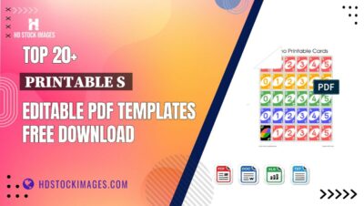 Top 20+ Printable S  Editable PDF Templates Free Download