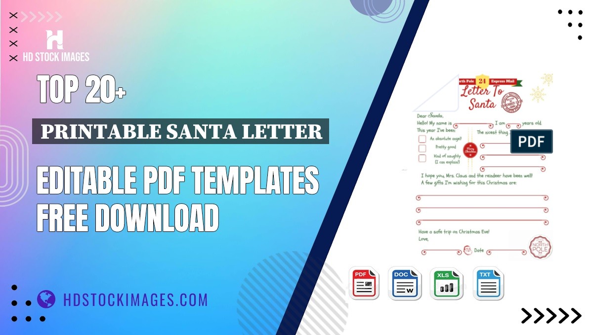 Top 20+ Printable Santa Letter Editable PDF Templates Free Download