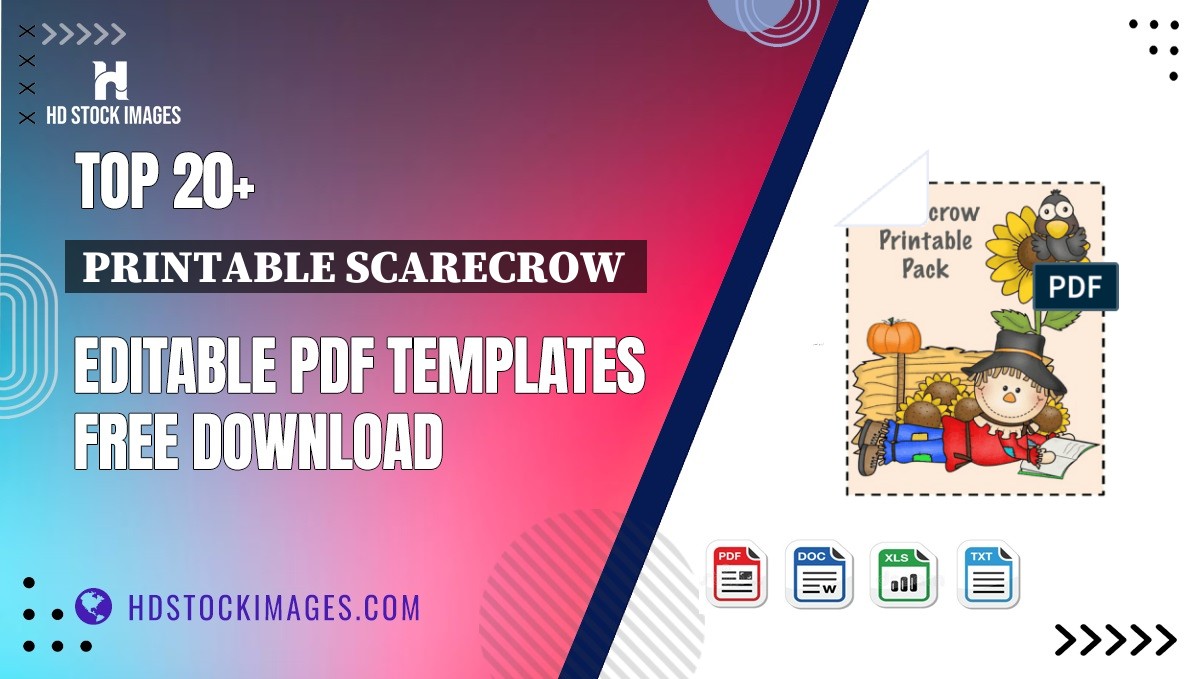 Top 20+ Printable Scarecrow  Editable PDF Templates Free Download