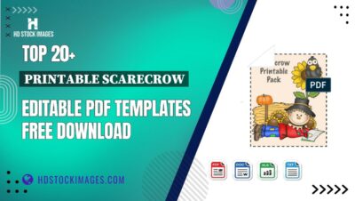 Top 20+ Printable Scarecrow Editable PDF Templates Free Download