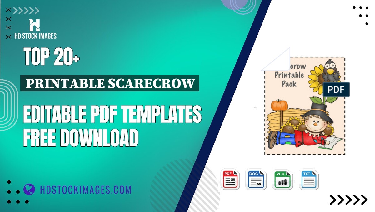 Top 20+ Printable Scarecrow Editable PDF Templates Free Download