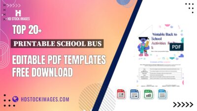 Top 20+ Printable School Bus Editable PDF Templates Free Download