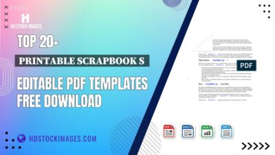 Top 20+ Printable Scrapbook S  Editable PDF Templates Free Download