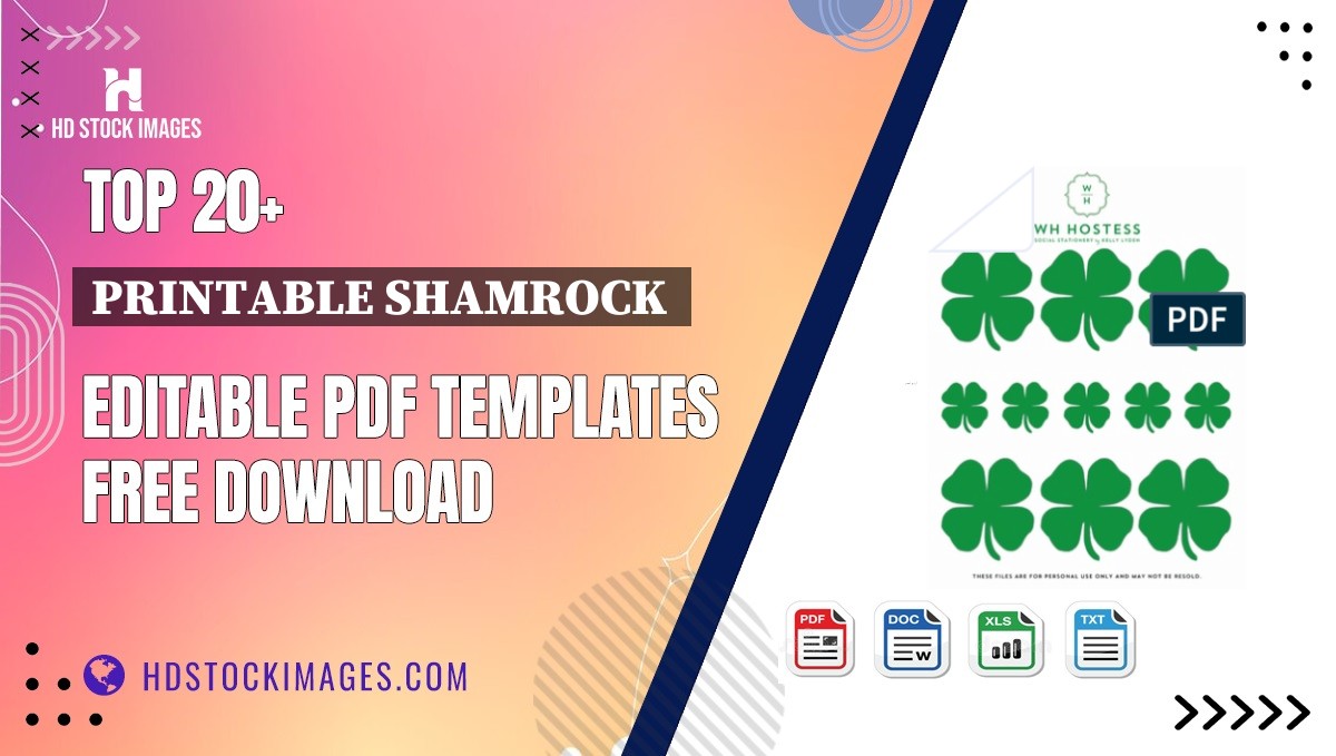 Top 20+ Printable Shamrock  Editable PDF Templates Free Download