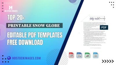 Top 20+ Printable Snow Globe   Editable PDF Templates Free Download