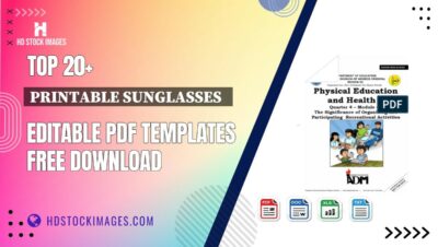 Top 20+ Printable Sunglasses Editable PDF Templates Free Download