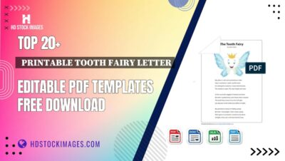 Top 20+  Printable Tooth Fairy Letter Editable PDF Templates Free Download