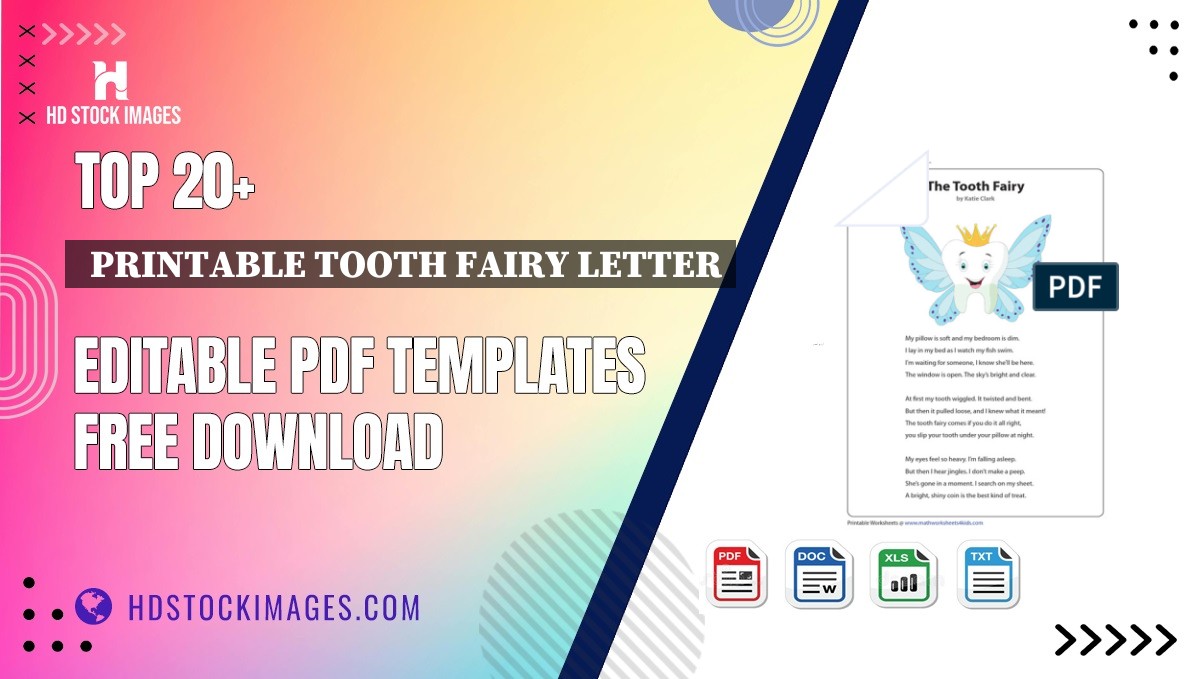 Top 20+  Printable Tooth Fairy Letter Editable PDF Templates Free Download