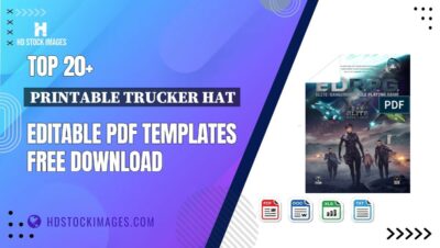 Top 20+ Printable Trucker Hat Editable PDF Templates Free Download