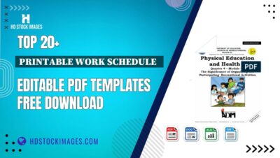 Top 20+ Printable Work Schedule   Editable PDF Templates Free Download