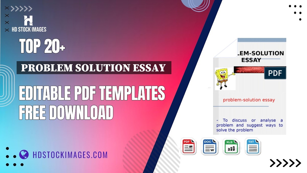 Top 20+ Problem Solution Essay  Editable PDF Templates Free Download