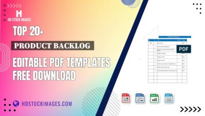 Top 20+ Product Backlog  Editable PDF Templates Free Download