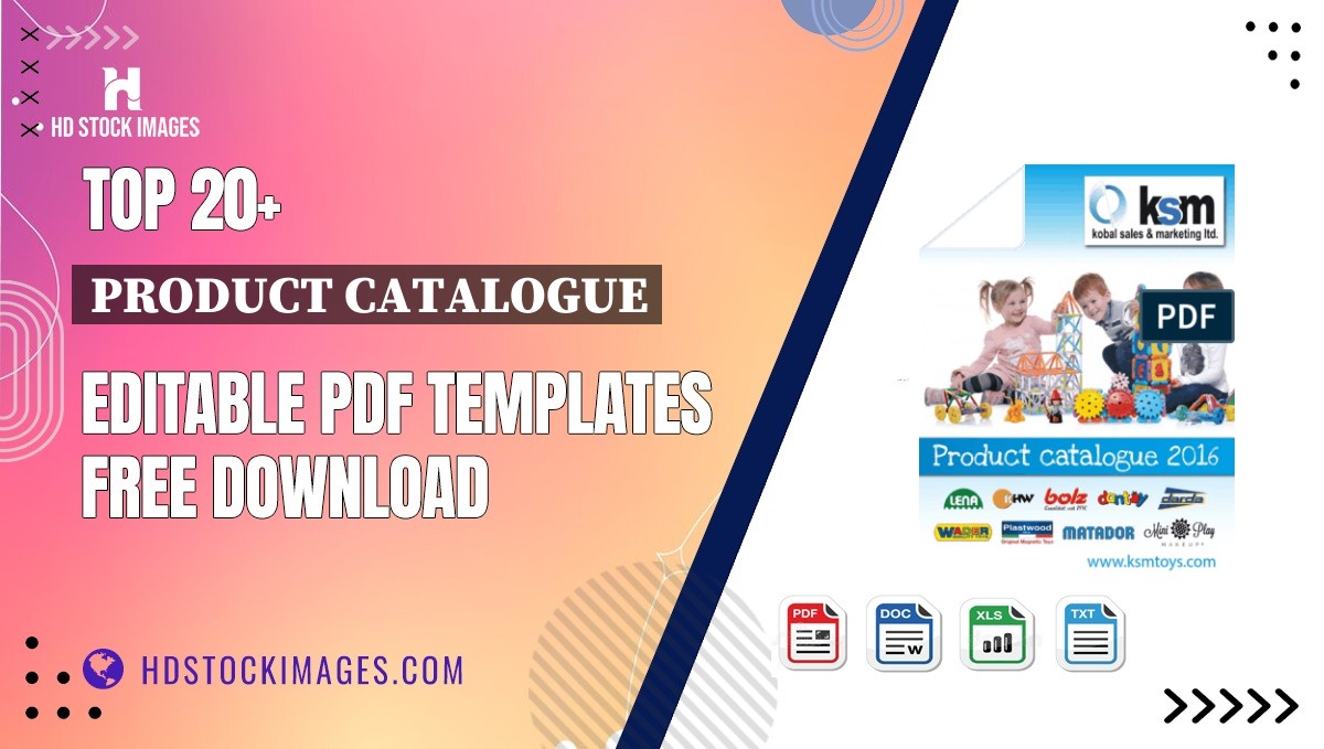 Top 20+ Product Catalogue Editable PDF Templates Free Download