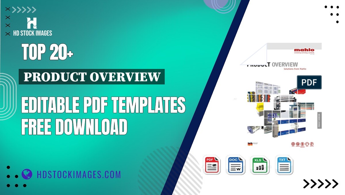 Top 20+ Product Overview Editable PDF Templates Free Download