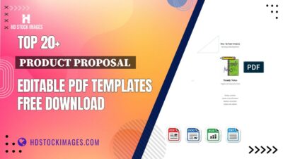 Top 20+ Product Proposal  Editable PDF Templates Free Download