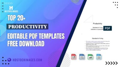 Top 20+ Productivity Editable PDF Templates Free Download