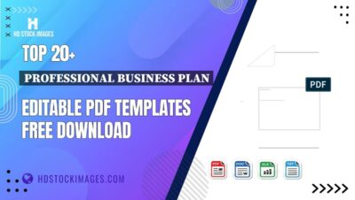 Top 20+ Professional Business Plan Editable PDF Templates Free Download