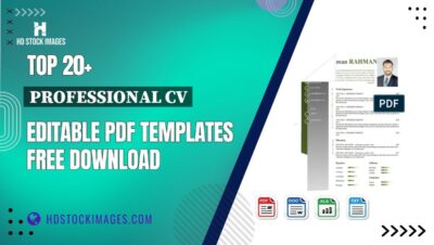 Top 20+ Professional Cv Editable PDF Templates Free Download