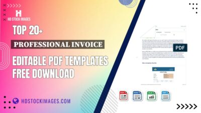 Top 20+ Professional Invoice Editable PDF Templates Free Download