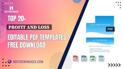 Top 20+ Profit And Loss  Editable PDF Templates Free Download