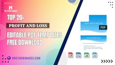 Top 20+ Profit And Loss Editable PDF Templates Free Download