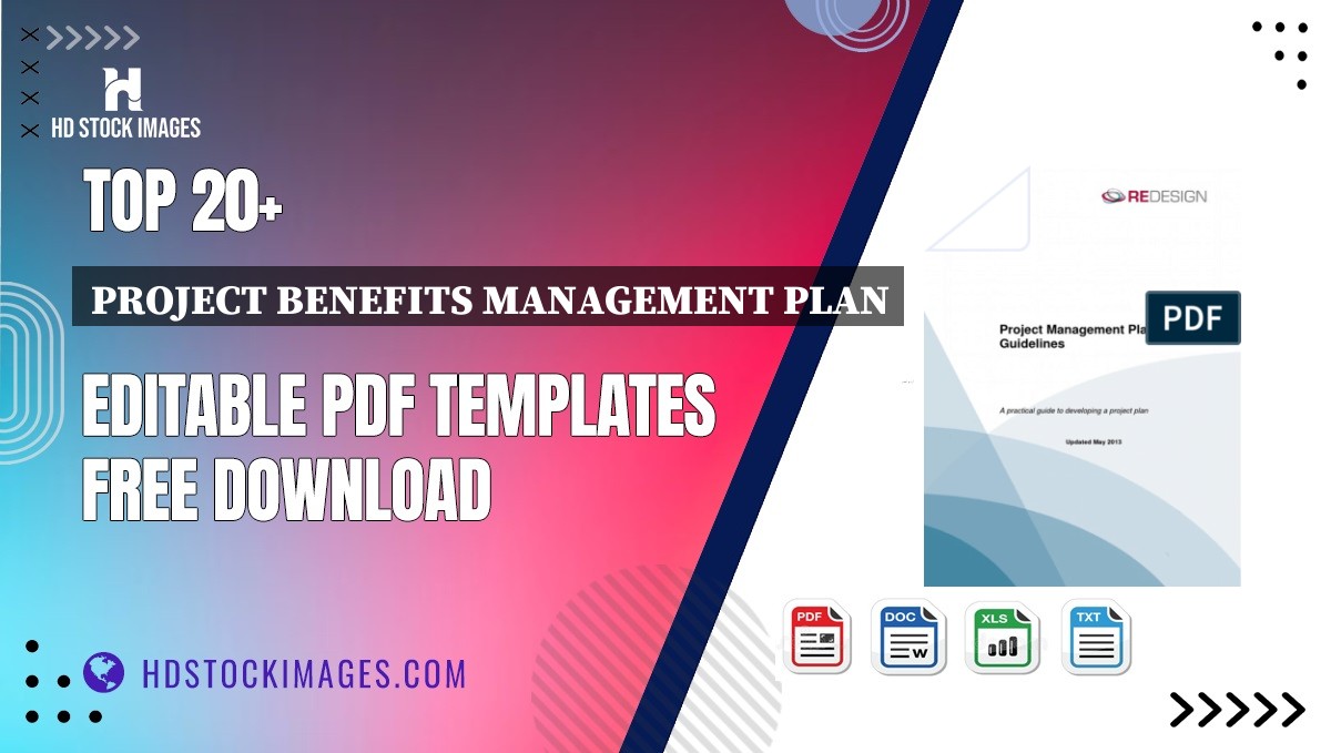 Top 20+ Project Benefits Management Plan Editable PDF Templates Free Download