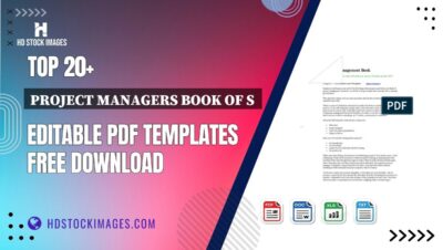 Top 20+ Project Managers Book Of S  Editable PDF Templates Free Download