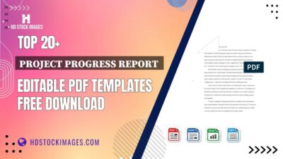 Top 20+ Project Progress Report  Editable PDF Templates Free Download