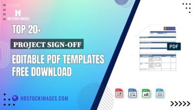 Top 20+ Project Sign-off Editable PDF Templates Free Download