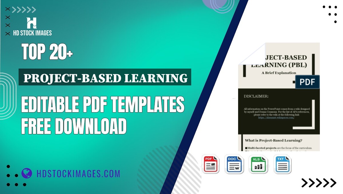 Top 20+ Project-based Learning Editable PDF Templates Free Download