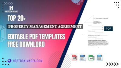 Top 20+ Property Management Agreement Editable PDF Templates Free Download