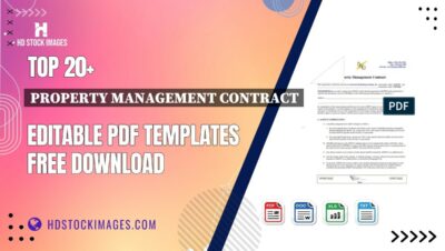 Top 20+ Property Management Contract Editable PDF Templates Free Download