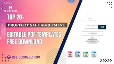 Top 20+ Property Sale Agreement  Editable PDF Templates Free Download