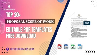 Top 20+ Proposal Scope Of Work Editable PDF Templates Free Download