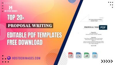 Top 20+ Proposal Writing Editable PDF Templates Free Download